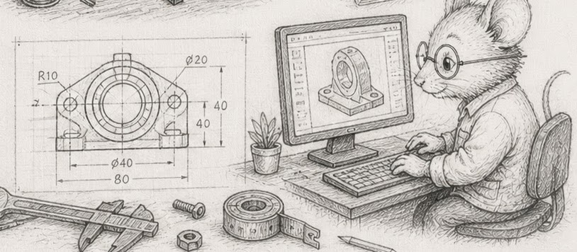 A bearing's dimensioned drawing names every field